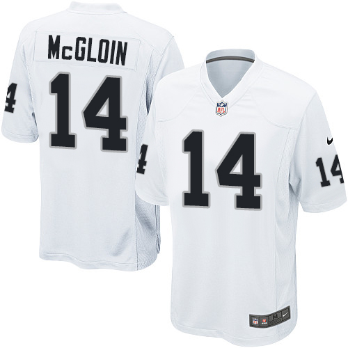 Men's Game Matt McGloin Nike Jersey White Road - #14 NFL Oakland Raiders